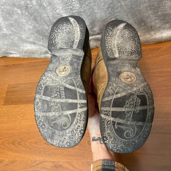 Justin Girls Gypsy Light Up Cross Embroidered Western Bay Apache Boots 3D - Picture 8 of 9